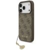 Etui Guess 4G Charms Collection MagSafe  do iPhone 17 Pro brązowy